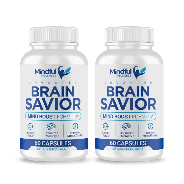 Brain Savior 2-bottle package for cognitive wellness support