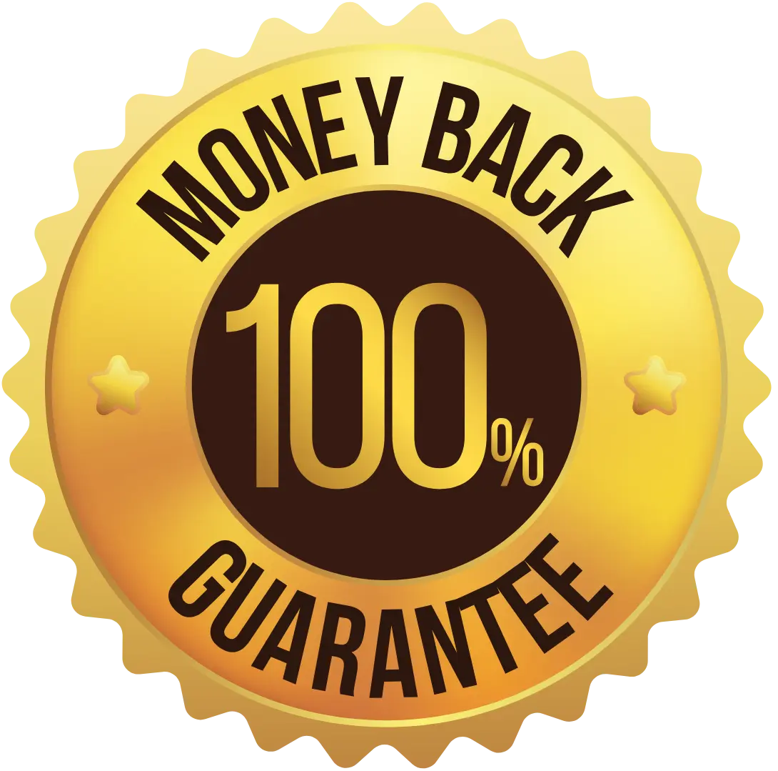 Brain Savior 180-day money-back guarantee seal — risk-free cognitive supplement purchase